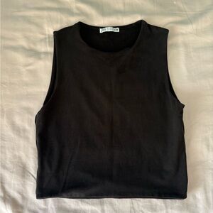 Black Sleeveless Women's Top